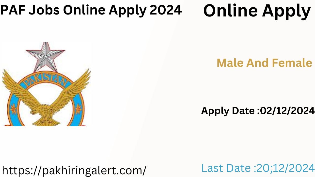 PAF Jobs Online Apply 2024